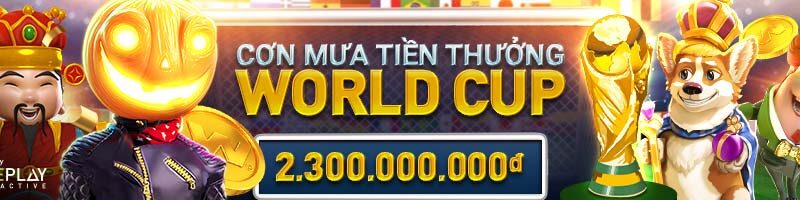 CƠN MƯA TIỀN THƯỞNG HƯỞNG ỨNG WORLD CUP TẠI EVOLUTION (CASINO TRỰC TUYẾN) VỚI TỔNG GIÁ TRỊ GIẢI THƯỞNG LÊN TỚI 2,300,00,000 VND