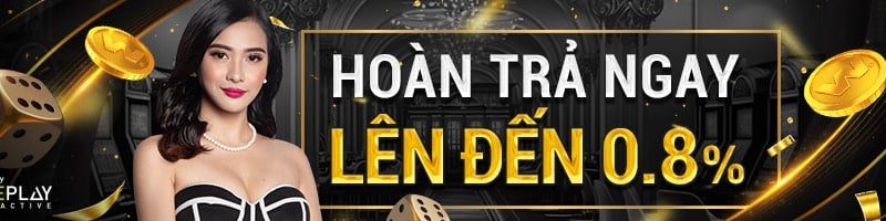 HOÀN TRẢ NGAY LÊN ĐẾN 0.8% TẠI CLUB W CASINO